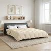 vidaXL Winter Duvet Quilted Cream 200 x 220 cm Microfiber