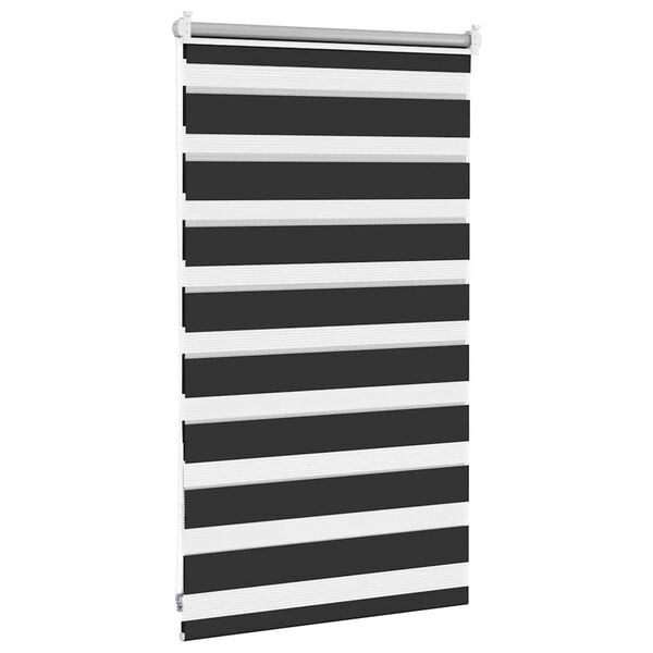 vidaXL Zebra blind 50.9x100 cm Fabric Width 46.7 cm black