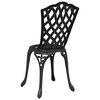 vidaXL Garden Chair 2 pcs Black 55 x 56.5 x 91cm Aluminium