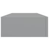 vidaXL Wall-mounted Drawer Shelf Grey 60x23.5x10cm MDF