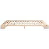 vidaXL Bed Frame Brown 160 x 210 cm Solid Pine Wood