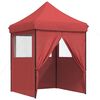 vidaXL Party Tent Folding Burgundy 200 x 200 x 306 cm Oxford Fabric