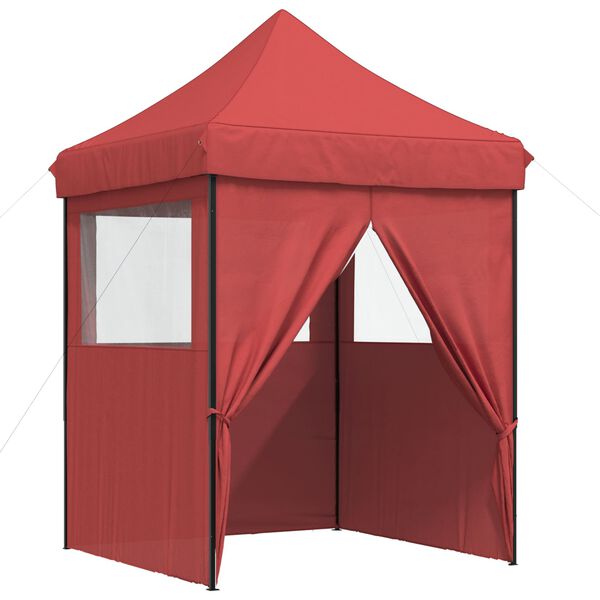 vidaXL Party Tent Folding Burgundy 200 x 200 x 306 cm Oxford Fabric