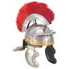 vidaXL Roman Soldier Helmet Antique Replica LARP Silver Steel