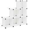 vidaXL Storage Cube Organiser | White