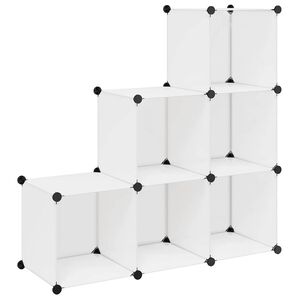 vidaXL Storage Cube Organiser | White