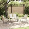 vidaXL Garden Dining Set 3 pcs Brown and Cream Poly Rattan