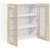 vidaXL Hanging Cabinet Sonoma Oak 80 x 31 x 80 cm Engineered Wood