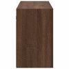 vidaXL Bathroom Wall Cabinet Brown Oak 100x25x40 cm Engineered Wood