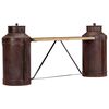 vidaXL Milk Bottle Bench 150x33x64 cm Solid Mango Wood