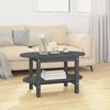 vidaXL Coffee Table Grey 80x45x45 cm Solid Wood Pine