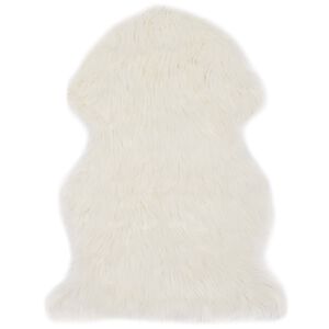 vidaXL Rug 60x90 cm Faux Sheep Leather White