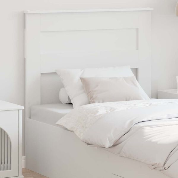 vidaXL Headboard with Headboard White 90 cm Engineered wood