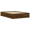 vidaXL Bed Frame with Drawers without Mattress Brown Oak 120x200 cm