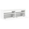 vidaXL TV Cabinet with LED Lights White 120x35x40 cm