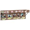 vidaXL Coat Rack with Shelf Brown 73 x 19 x 23 cm Solid Reclaim wood