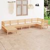 vidaXL 7 Piece Garden Lounge Set Solid Wood Pine