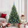 vidaXL Artificial Hinged Christmas Tree 150 LEDs Green 150 cm