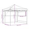 vidaXL Foldable Party Tent Pop-Up with 2 Sidewalls Terracotta