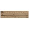 vidaXL Bed Frame with Drawer Artisan Oak 90 x 200 cm Solid Pine Wood