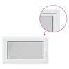 vidaXL Basement Window "RISOR" 100x50 cm Tilt&Turn DIN Left White