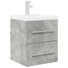 vidaXL Sink cabinet Concrete Grey 38.5 x 41 x 48 cm Engineered Wood