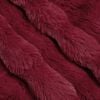 vidaXL Faux Rabbit Fur Blanket 4 pcs Bordeaux Red 240 x 270 cm
