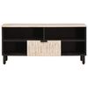 vidaXL TV Cabinet with Drawer White Wash Finish 100 x 33.5 x 46 cm