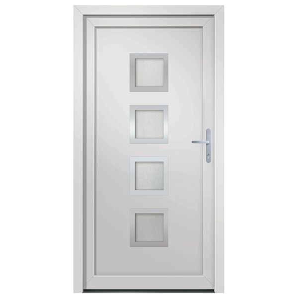 vidaXL Front Door White 98x200 cm PVC