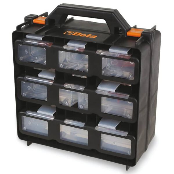 Beta Tools Organizer Tool Case with 12 Removable Tote-trays 2080/V12