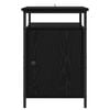 vidaXL Bedside Cabinet Black Oak 40 x 42 x 60cm Engineered Wood