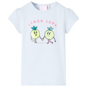 vidaXL Kids' T-shirt Light Blue 140