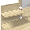 vidaXL Dressing Table with LED Sonoma Oak 100x40x130 cm