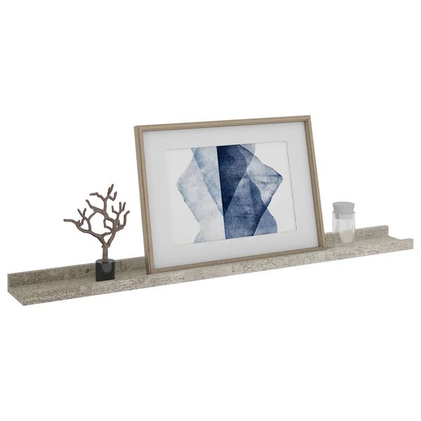 vidaXL Wall Shelves 4 pcs Concrete Grey 80x9x3 cm