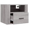 vidaXL Wall-mounted Bedside Cabinets 2 pcs Grey Sonoma 50x36x40 cm