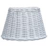 vidaXL Lamp Shade Wicker 38x23 cm White