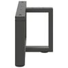 vidaXL Coffee Table Legs T-Shaped&nbsp;2 pcs Anthracite 70x25x(30-31) cm Steel