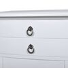 vidaXL Nightstand with 2 Drawers White