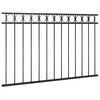 vidaXL Fence Panel Assen Steel 1.7x0.8 m Black
