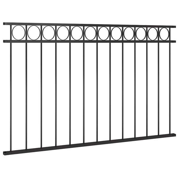 vidaXL Fence Panel Assen Steel 1.7x0.8 m Black