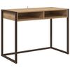 vidaXL Desk with Storage Artisian Oak 100 x 50 x 75 cm Engineered Wood