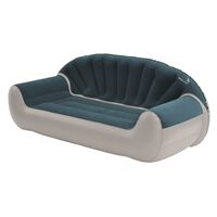 Easy Camp Inflatable Sofa Comfy 3-person Steel Grey and Blue