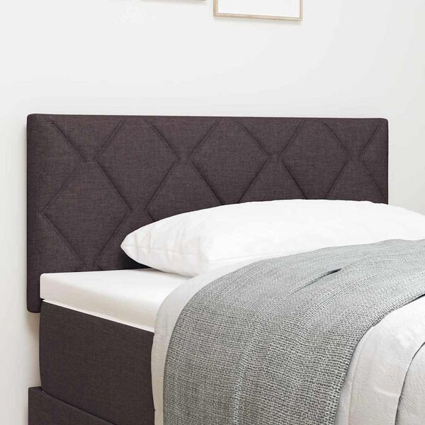 vidaXL Headboard with Headboard Dark Brown 90 cm Faux Leather