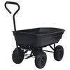 vidaXL Garden Tipping Hand Cart 300 kg 75L Black