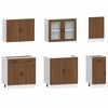 vidaXL 7 Piece Kitchen Cabinet Set Porto Brown Oak Engineered Wood