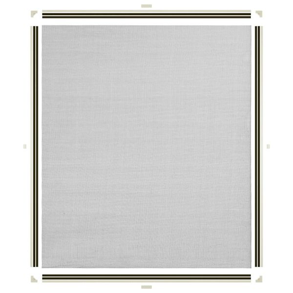 vidaXL Magnetic Insect Screen for Windows White 130x150 cm Fibreglass