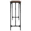 vidaXL Console Table Brown Oak 200x29x75 cm Engineered Wood
