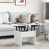 vidaXL Coffee Table White 55 x 54.5 x 45 cm Engineered wood