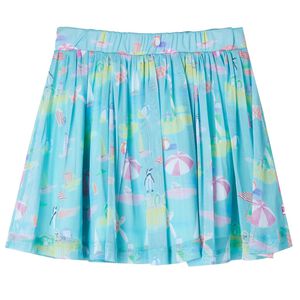 Kids' Pleated Skirt Light Aqua 140