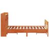 vidaXL Bookcase Bed without Mattress Wax Brown 160x200cm Solid Wood Pine